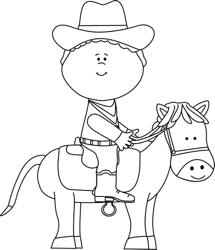 Black_and_White_Cowboy_on_a_Horse